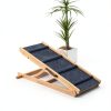 QUCHRYO Wood Dog Ramp Foldable Adjustable Pet Car Ramp-1
