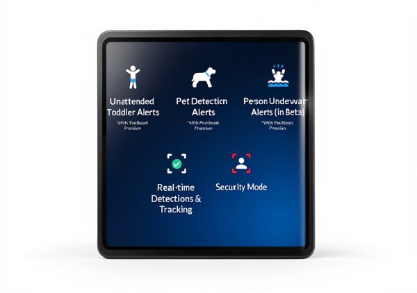 PoolScout AI Pool Safety Alarm Camera Kit for Families-4