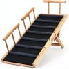 VEVOR Adjustable Wooden Dog Ramp Foldable Pet Car Ramp-8
