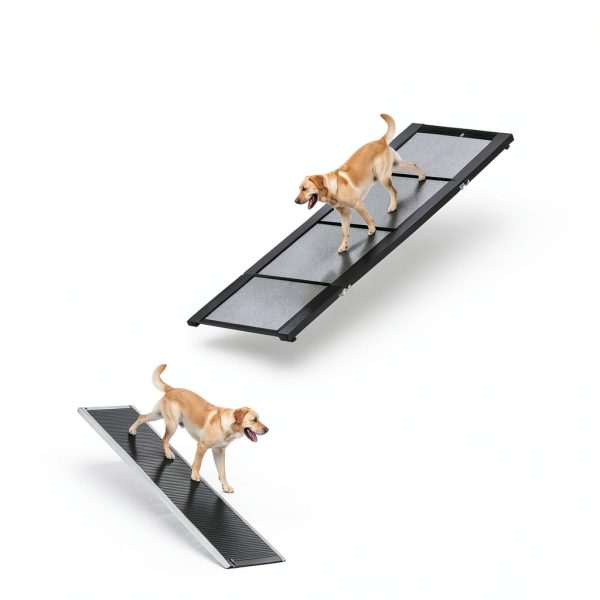 Dog Car Ramp GAOYITK Aluminum Foldable 71in-2