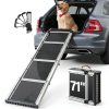 Tsukiko Dog Car Ramp Aluminum Foldable 330lb Capacity-0