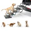 LIALEX Dog Car Ramp Stairs Foldable Black Pet Steps-1