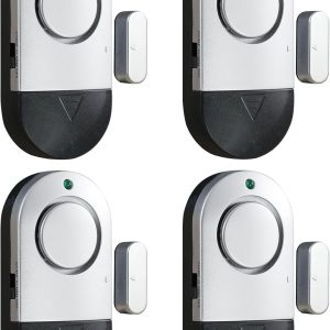 Zabree Pool Safety Alarm 4PCS Window Door Security-0