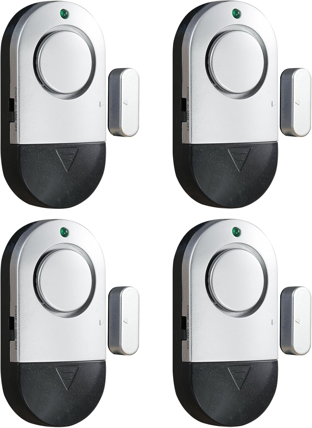 Installing Zabree Pool Safety Alarm 4PCS Window Door Security on a wooden deck railing
