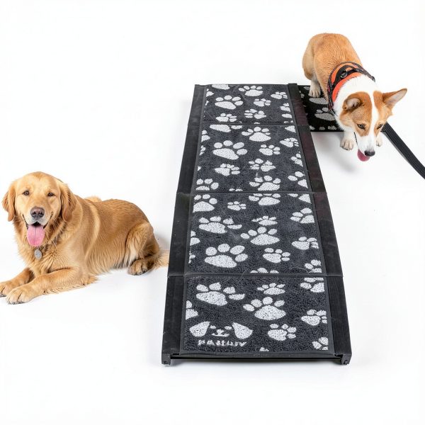 Dog Car Ramp PAWUV Aluminum Foldable for Large Dogs-5