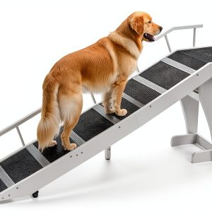 HOOBRO Dog Ramp Sturdy Metal Frame Non-Slip Carpet-0