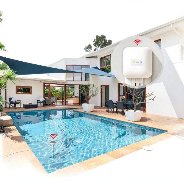 Briidea Pool Alarm Solar Powered Dual Modes Safety-5