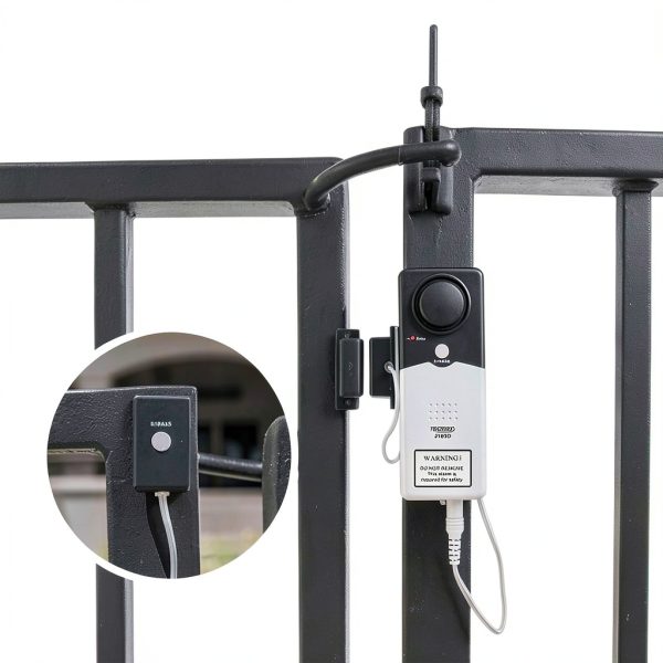 Pool Safety Alarm Techko Ultra Slim Window Mount-3