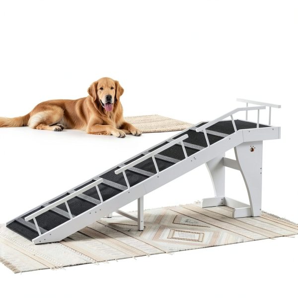 HOOBRO Dog Ramp Sturdy Metal Frame Non-Slip Carpet-1