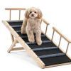 VEVOR Adjustable Wooden Dog Ramp Foldable Pet Car Ramp-5