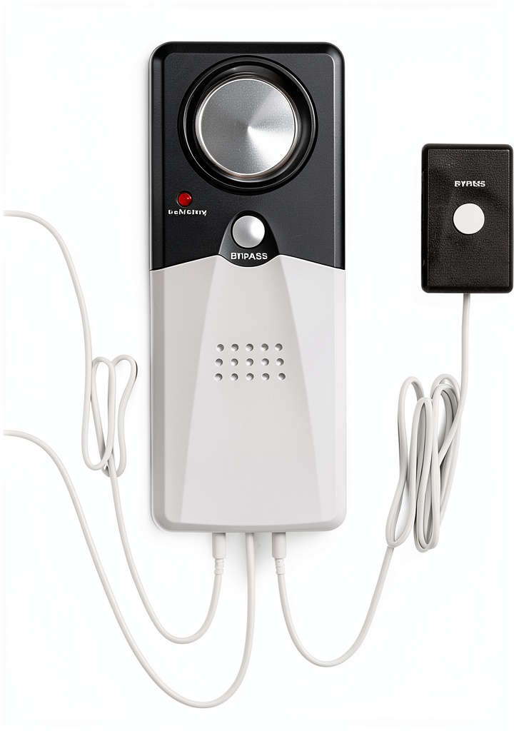 Techko pool alarm installed on a sliding glass door
