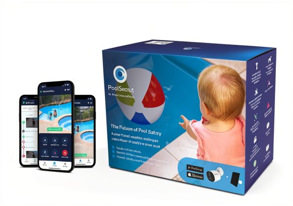 PoolScout AI Pool Safety Alarm Camera Kit for Families-5