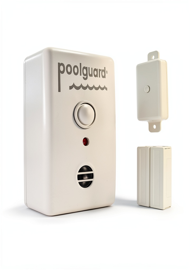 Installing Poolguard Safety Alarm UL Listed Battery Powered Pool on a wooden deck