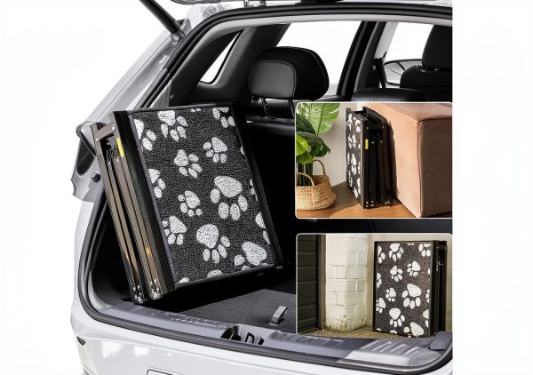 Dog Car Ramp PAWUV Aluminum Foldable for Large Dogs-1