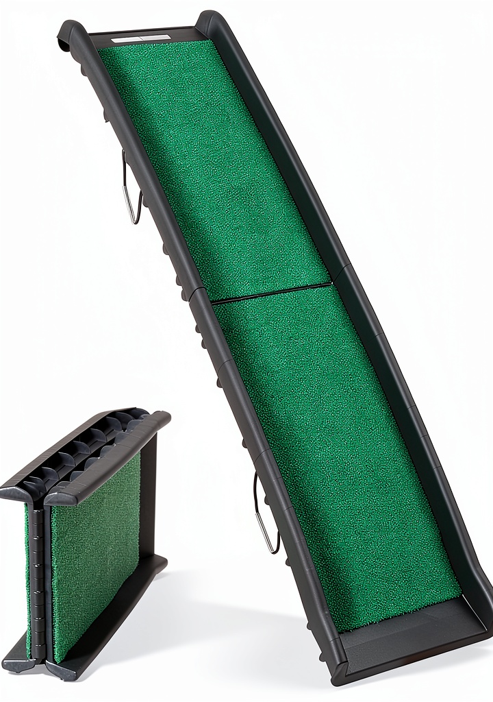 Nova Folding Pet Ramp being used to load a dog into a car