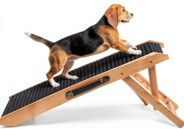 Dog Car Ramp KYUYAO6 Wood Foldable Pet Ramp-0