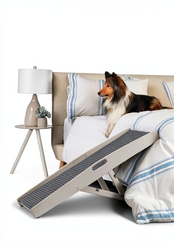 Dog Car Ramp Carlson Adjustable Wood Steel Design-2