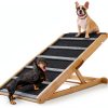 AIMSEAL Dog Ramp Foldable Rubber Wood Design-0