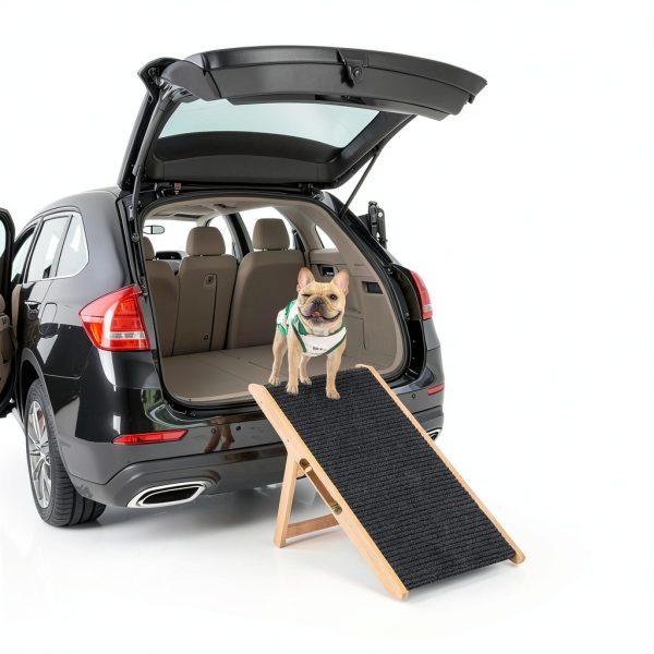Dog Car Ramp KYUYAO6 Wood Foldable Pet Ramp-7