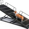 HOOBRO Dog Ramp Adjustable Metal Carpet 4 Height-7