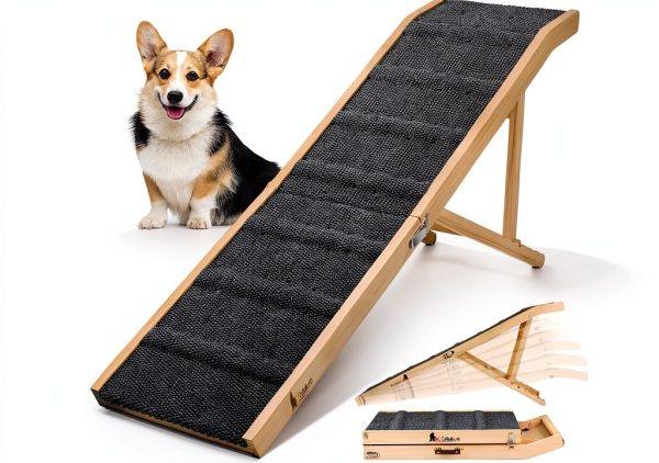 Tsukiko Dog Ramps for High Beds 64" Long 220lbs Max Load-0