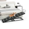 HOOBRO Dog Ramp Adjustable Metal Carpet 4 Height-0
