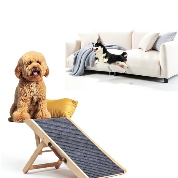 Dog Car Ramp KYUYAO6 Wood Foldable Pet Ramp-3