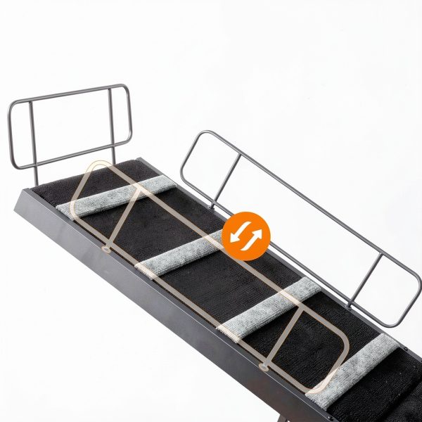 HOOBRO Dog Ramp Adjustable Metal Carpet 4 Height-6